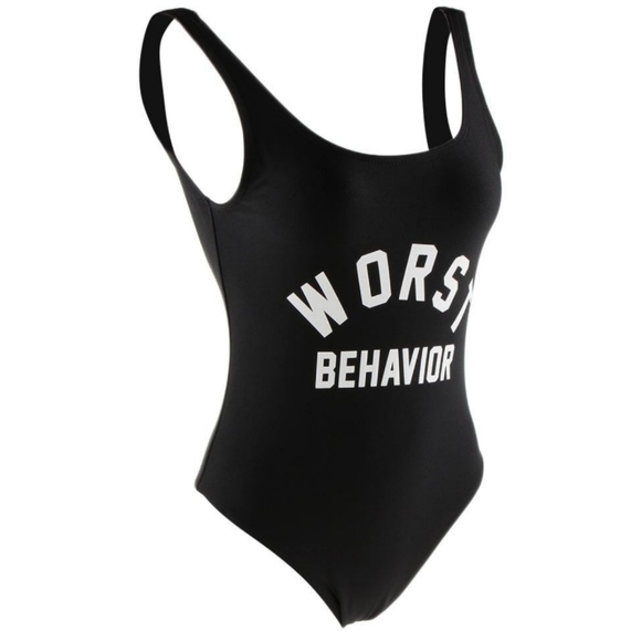 WORST BEHAVIOR Black Swimsuit - Picture 5 of 14